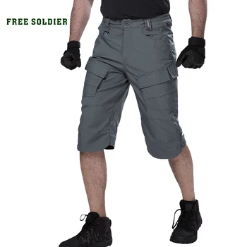 БЕЗПЛАТНИ СОЛДАТСКИЕ улични пешеходни тактически съкратен къси панталони мъжки летни устойчиви на надраскване къси панталони с много джобове за къмпинг, скално катерене