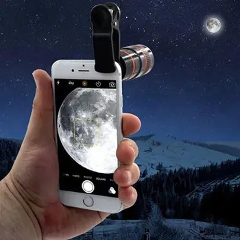 Мини Телеобектив за мобилен телефон с 8-кратно оптично увеличение е Подходящ за повечето видове мобилни телефони за пътуване гледане на играта фотография