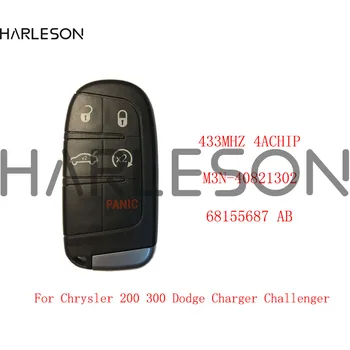 5 Бутона Умно дистанционно Управление, Ключ 433 Mhz 4A Чип без Ключ за Chrysler 200 300 за Dodge Charger Challenger M3N-408213