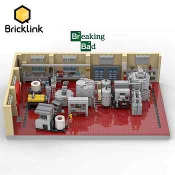 Идеи Bricklink Класически ТЕЛЕВИЗОР Във Всички Сериозни Лабораторни Къща Уолт Уайт Химическа Лаборатория Стая MOC City градивните елементи на Играчки, подаръци За Деца
