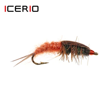 ICERIO 6ШТ Камнеломка Ручейник Суха Муха на Пъстърва за Риболов на Стръв за риболов, летят #10
