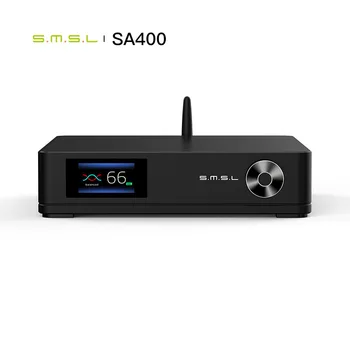 SMSL SA400 усилвател на МОЩНОСТ с висока резолюция NJW1195 Изход бас предусилителя Bluetooth 5,0 два цифров усилвател с дистанционно управление