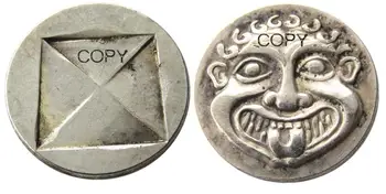 G(21)Гръцка сребърна монета, ТРАКИЯ АР Тетрадрахм горгона сребърно покритие Копие монети