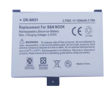 Висококачествени маркови батерии DR-NK01 батерия САМО ЗА BARNES NOBLE 005 BNRV100 BNRZ100 N00K BNRB1530 BNRB454261