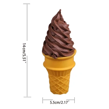 Имитативната Свеж Модел Сладолед, Изкуствена Хранителна Модел, на Фалшива Хранителна Десерт, Проба Сладолед, Подпори за Магазин, Играчки За Деца