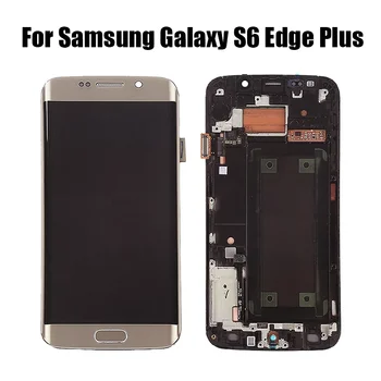 ОРИГИНАЛНИ LCD дисплей За Samsung Galaxy S6 Edge Plus S6 edge + SM-G928F G928F G928 LCD Дисплей с Сензорен екран Дигитайзер В Събирането на