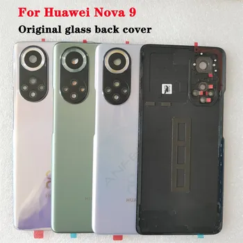 Нови Оригинални За Huawei Nova 9 Задната част на Кутията Керамичен Капак на Отделението за батерията За Nova 9 Резервни Части Делото Врата Тяло + Обектив на камерата