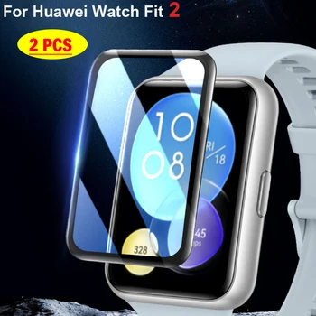 Стъкло За Huawei Watch Fit 2 Аксесоари Smartwatch 9D HD full Мека Филм Екран закалена Защитно покритие HUAWEI watch fit2 стъкло