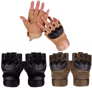 Обикновена Мини Износоустойчиви Обикновена Ръкавици Без Пръсти Военна Техника Дишащи Тактически Ръкавици Ръкавици За Езда