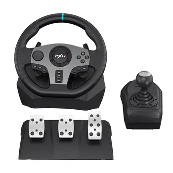 Състезателен Волан Педала на скоростния Задвижваща Вградена в Двойна Вибрация на Двигателя за Smart V9 Xbox One PS3/PS4 Игри Аксесоари