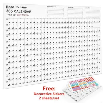 2023 Планиране На Календар Прост Ежедневен Лист Графици, Списък Със Задачи Сгъваем Годишен Седмичен Годишен Планер Органайзер За Дневен Ред На Офис Станция
