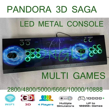 Пандора 3D, WiFi Plus SAGA DX, EX Аркадна видео игра конзола 8000 10000 1 с нулева латентност 6 Бутоните на Джойстика, 2 Играча Контролер Аркадна конзола
