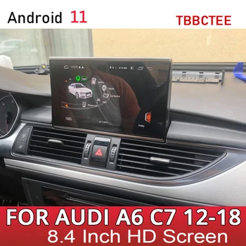 Авто Мултимедиен Плеър За Audi A6 S6 C7 4G 2012 ~ 2018 MMI RMC 4G Android Авто Стерео Радио GPS Навигация Сензорен Екран